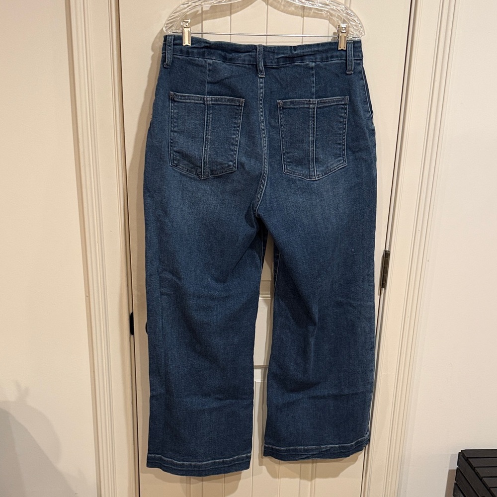 Kut From The Kloth Meg Wide Leg Cropped Denim Jeans - Picture 5 of 6